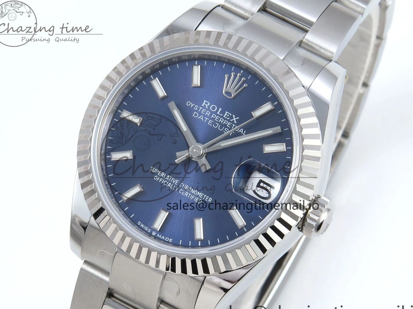 MiroTime 0417 DateJust 31 278274 ARF 1:1 Best Edition 904L Steel Blue Dial Stick Marker on SS Oyster Bracelet ETA MultiPurpose 554